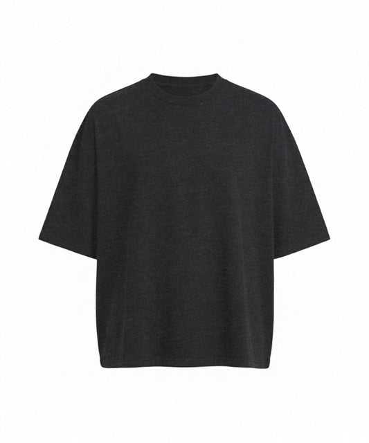 AWDis washed black cropped t-shirt