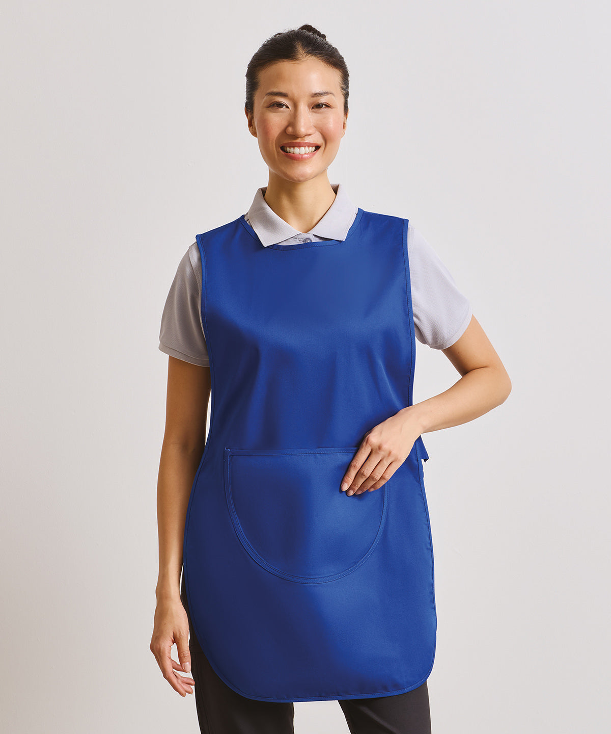 Branded pocket tabard for cleaning and facilities teams