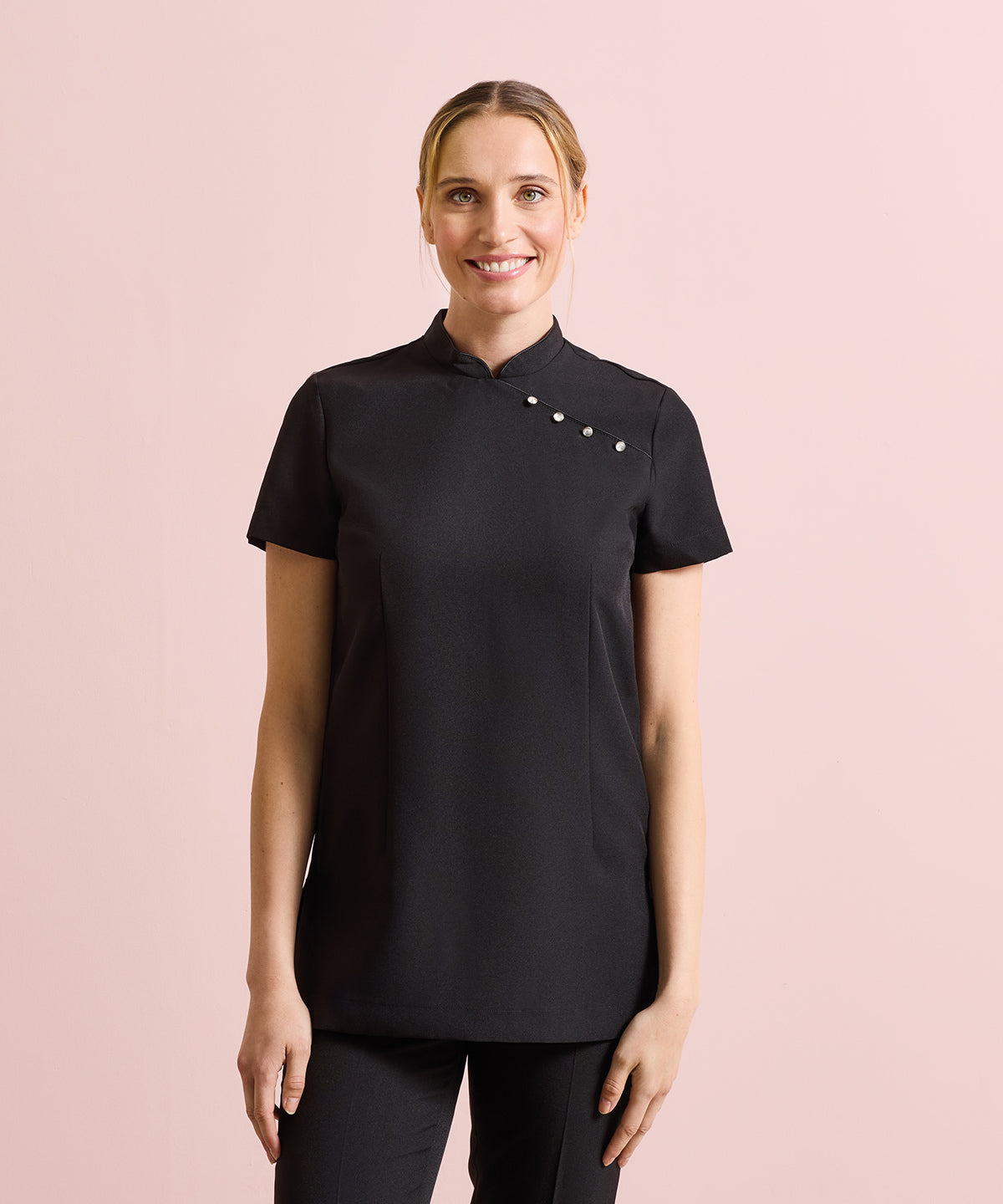 Embroidered beauty and spa tunic for salons