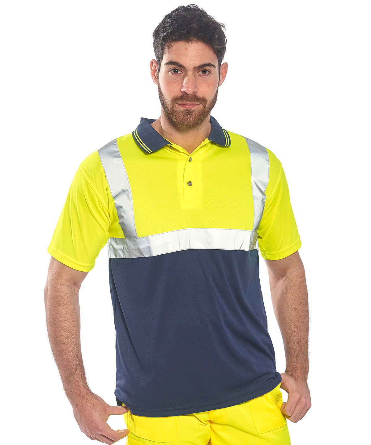 Contrast and tipped polo shirts