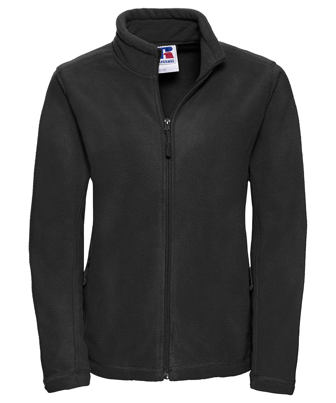 Women's full-zip outdoor fleece in Black