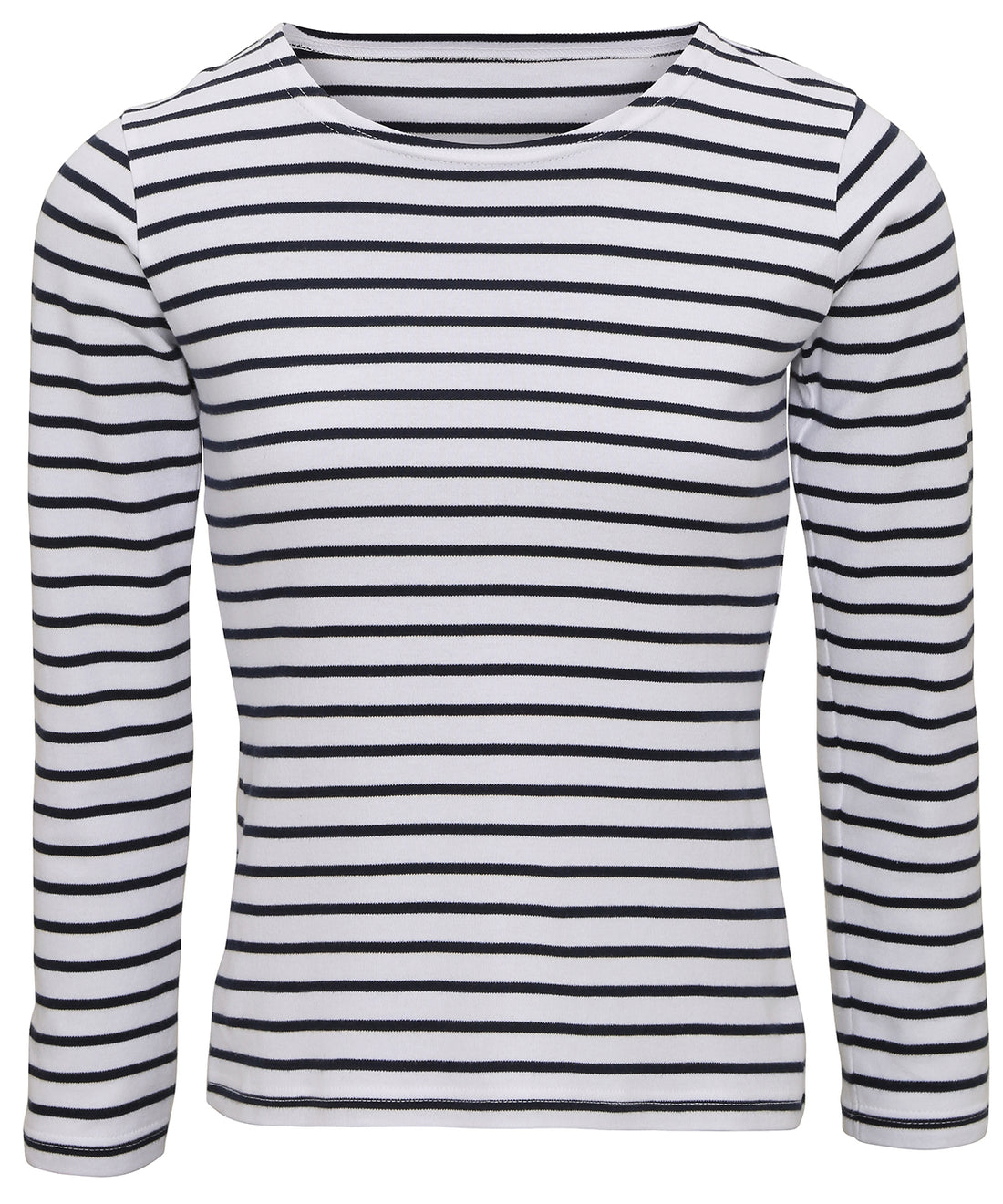 Women's Marinière coastal long sleeve tee in White/Navy