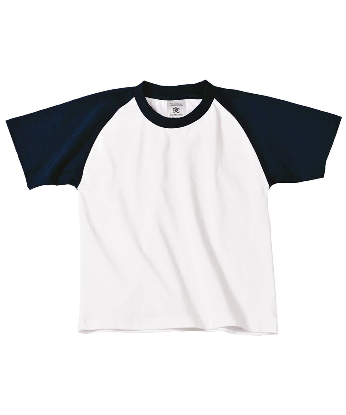 B&C Baseball /kids in White/Navy