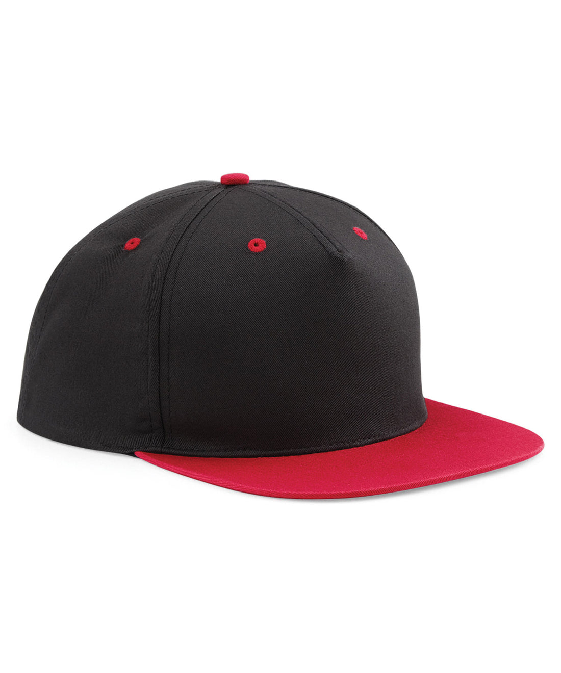 5-panel contrast snapback in Black/Classic Red