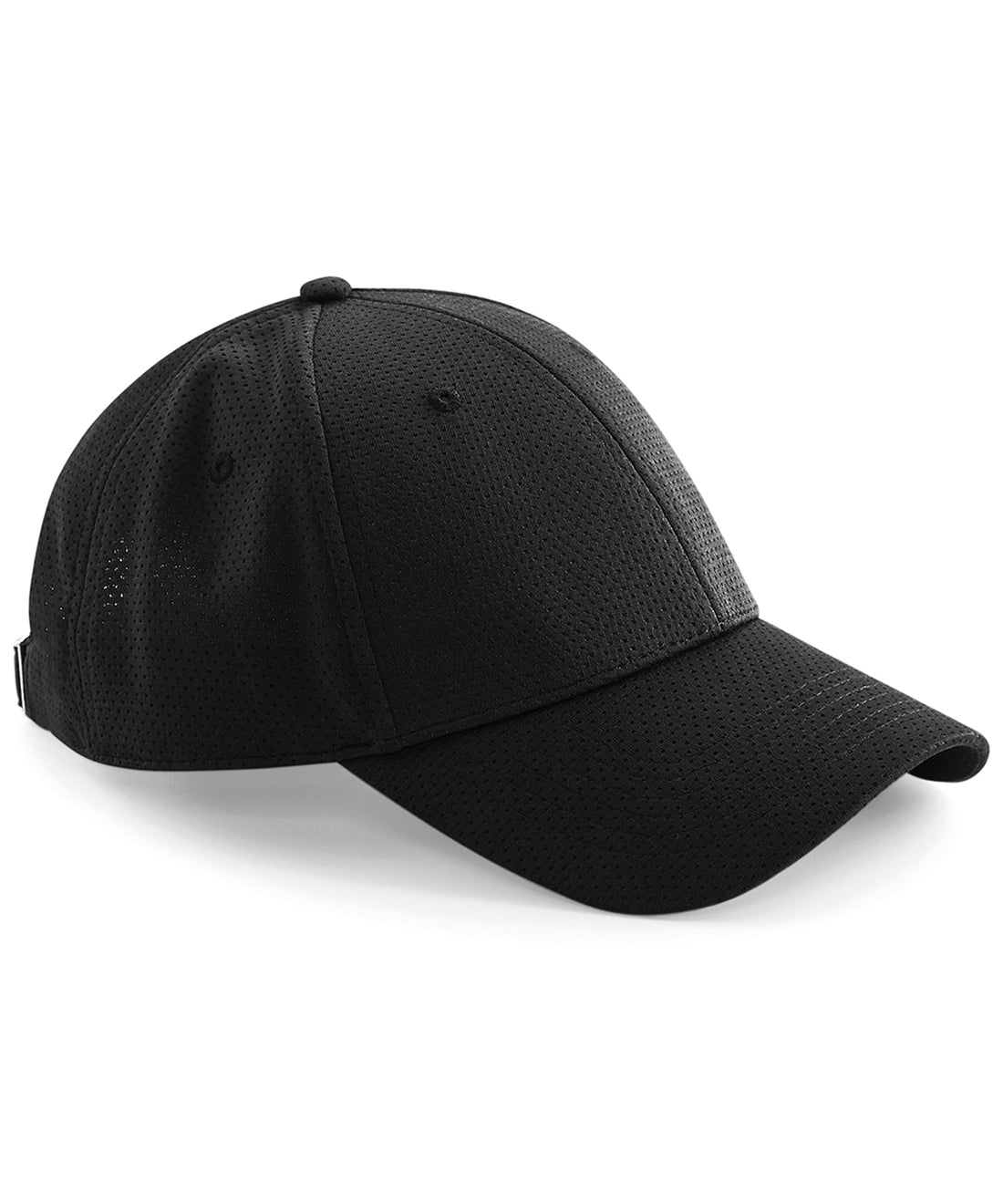 Air mesh 6-panel cap in Black