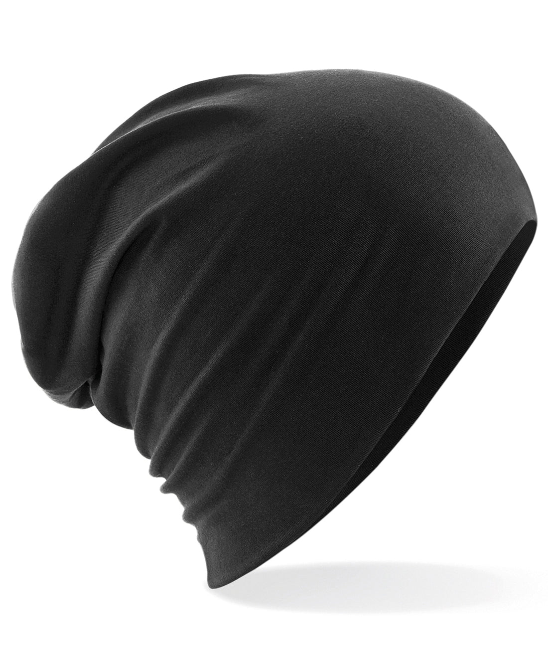 Hemsedal cotton slouch beanie in Black