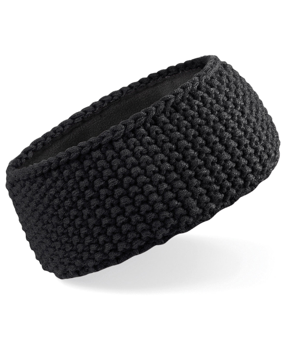 Slopeside waffle headband in Black