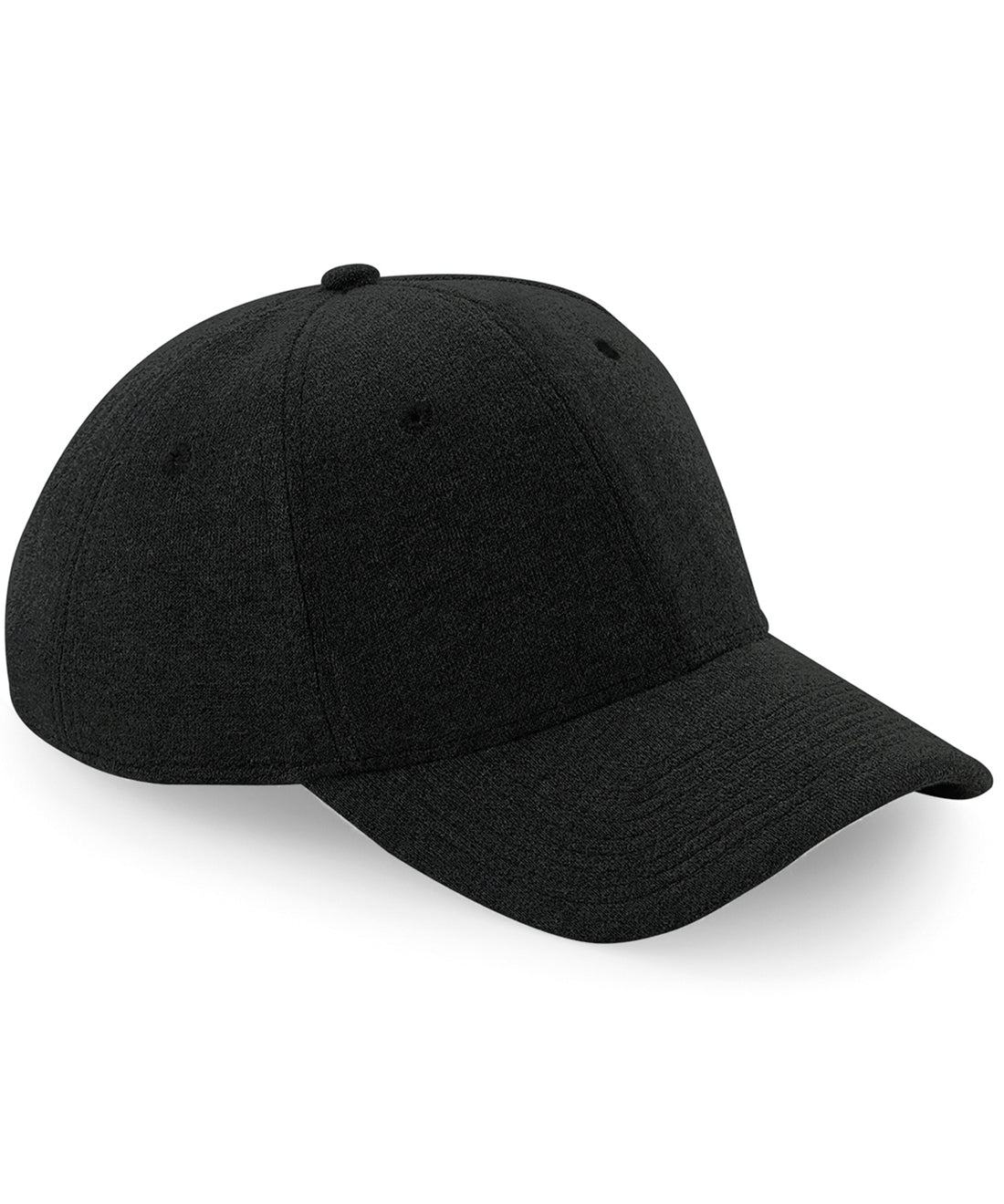 Jersey athleisure baseball cap in Black