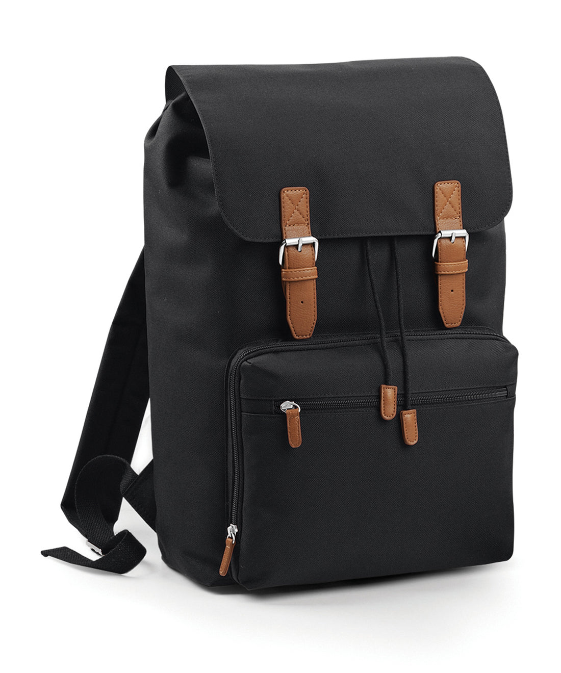 Vintage laptop backpack in Black