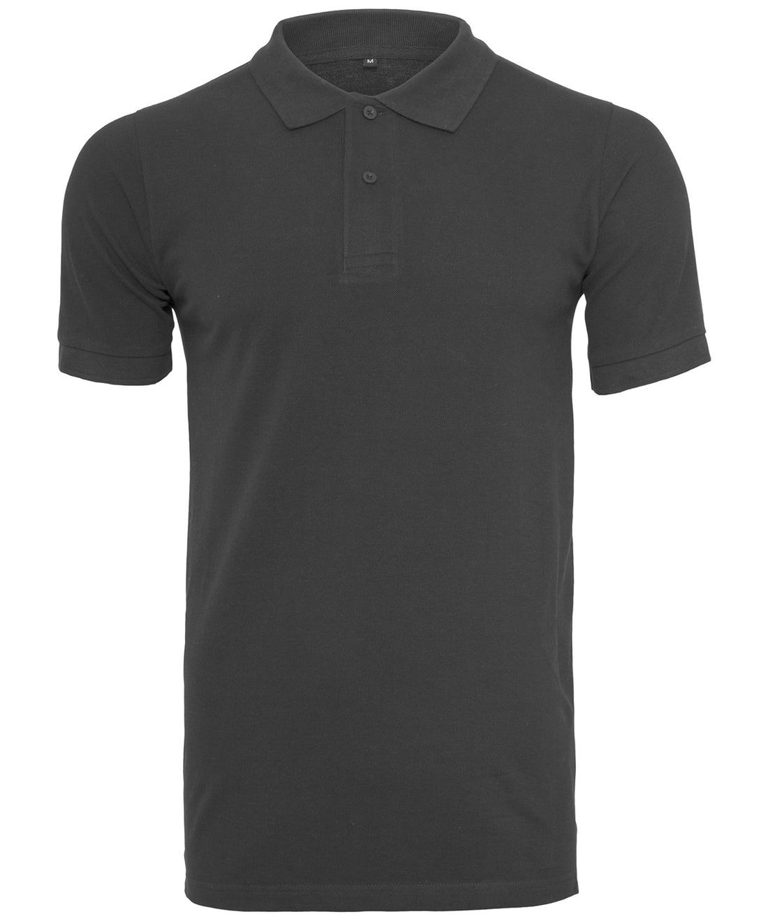 Piqué polo shirt in Black
