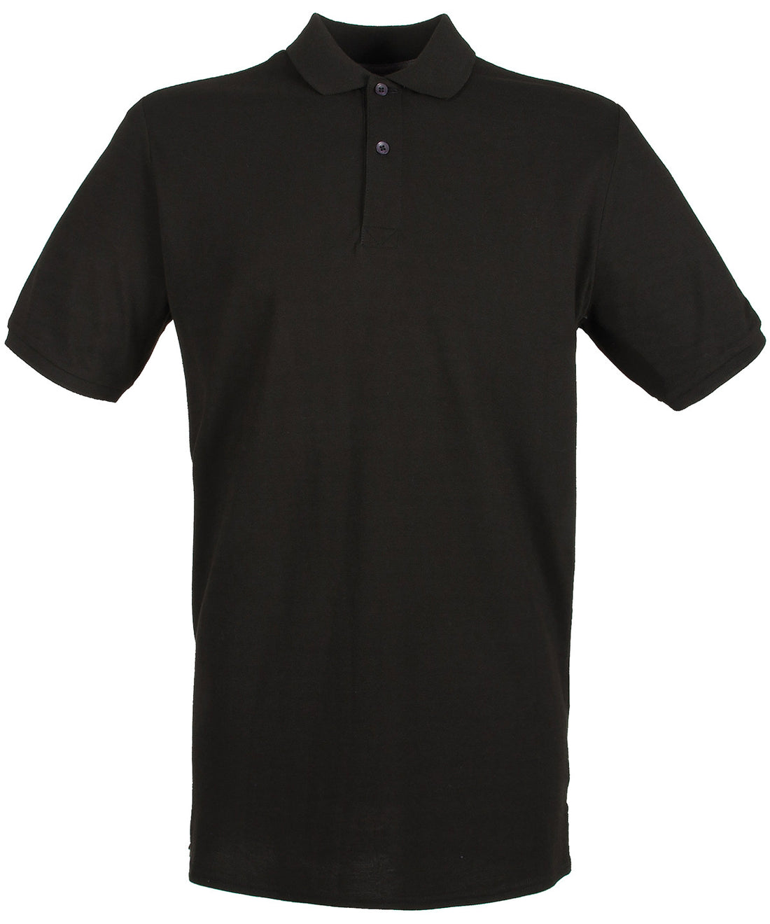 Micro-fine piqué polo shirt in Black