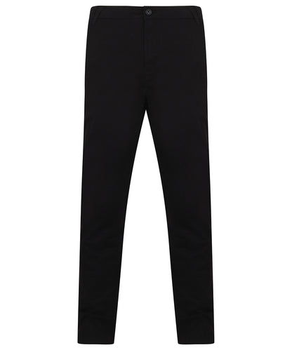 Stretch chinos with flex waistband