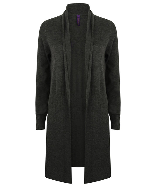 Women's longline open cardigan