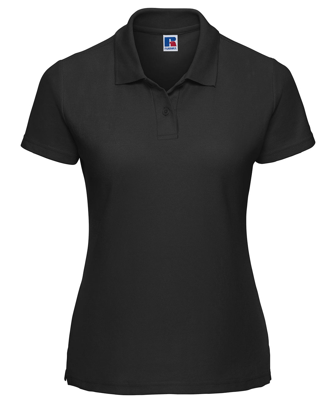Women's classic polycotton polo in Black