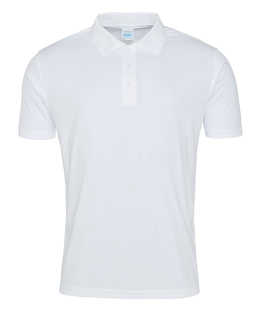 Cool smooth polo in Arctic White