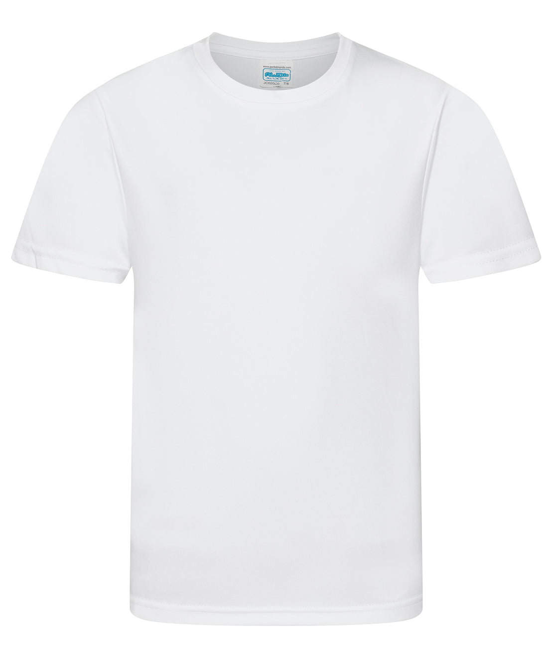 Kids cool smooth T in Arctic White