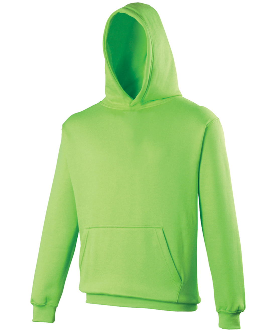 Kids electric hoodie in Electric Green