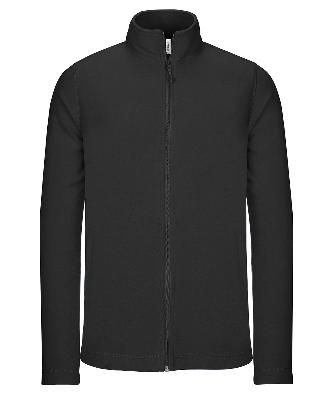 Full-zip microfleece jacket in Black