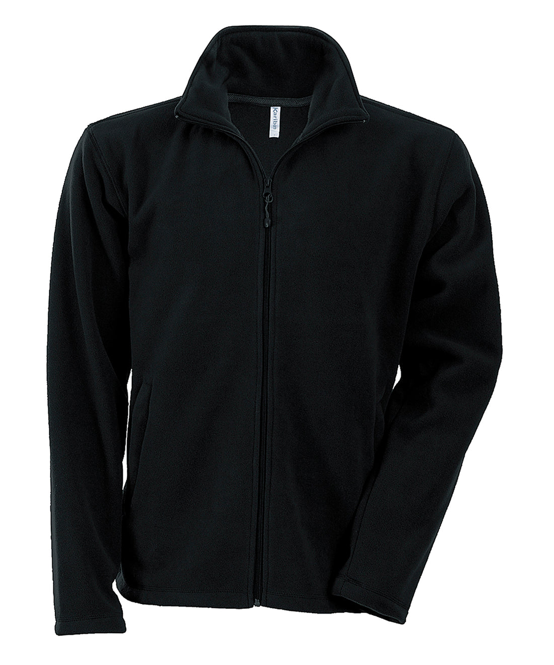 Falco full zip microfleece jacket in Black