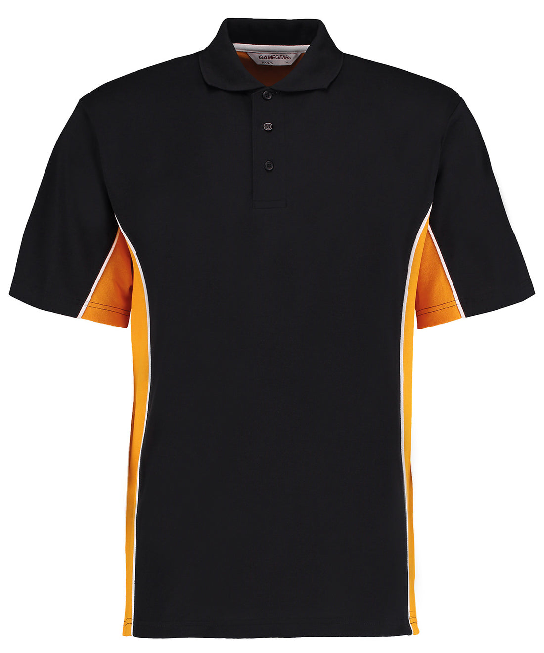 Track polo (classic fit) in Black/Gold/White