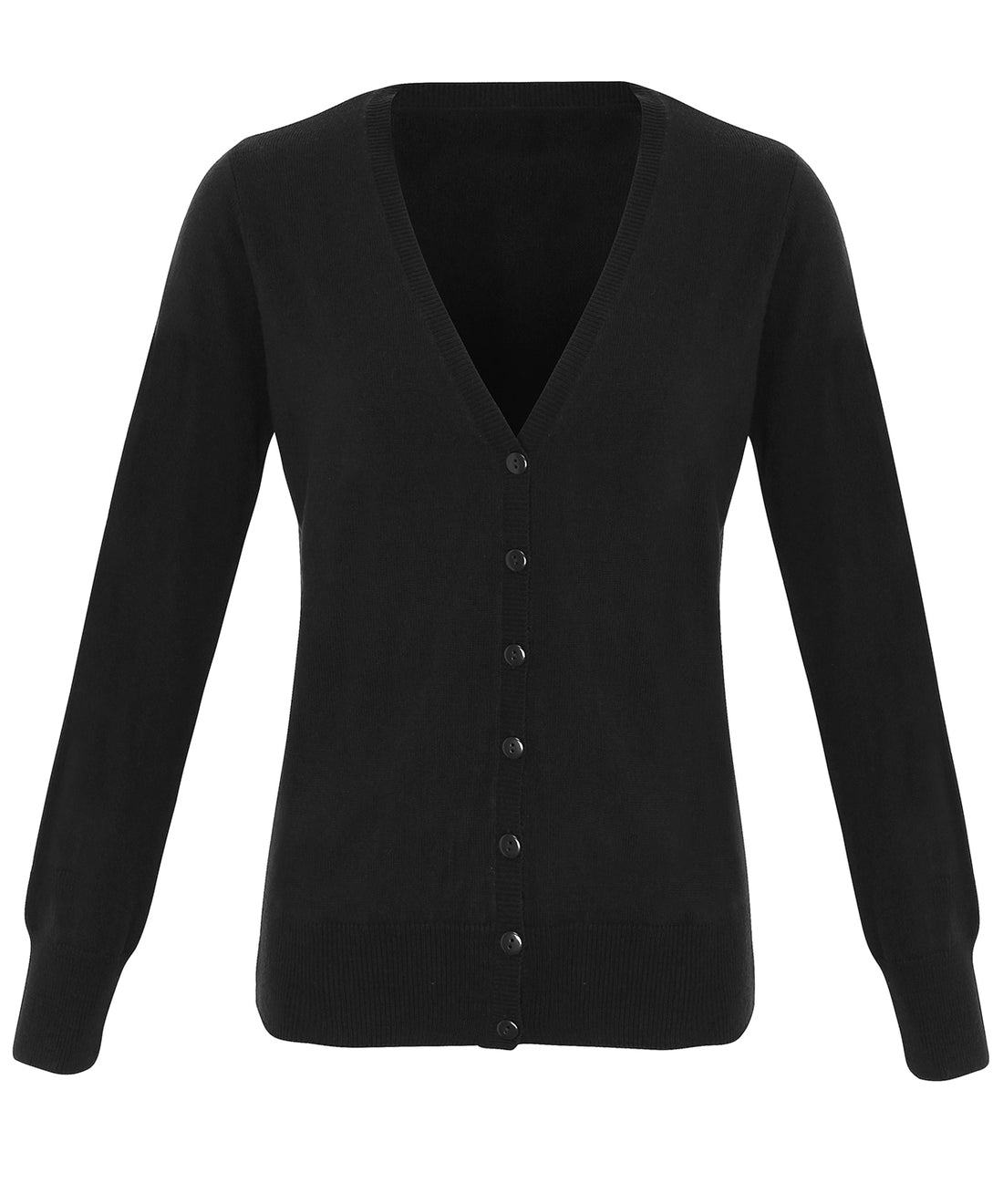 Women's 'essential' acrylic cardigan in Black