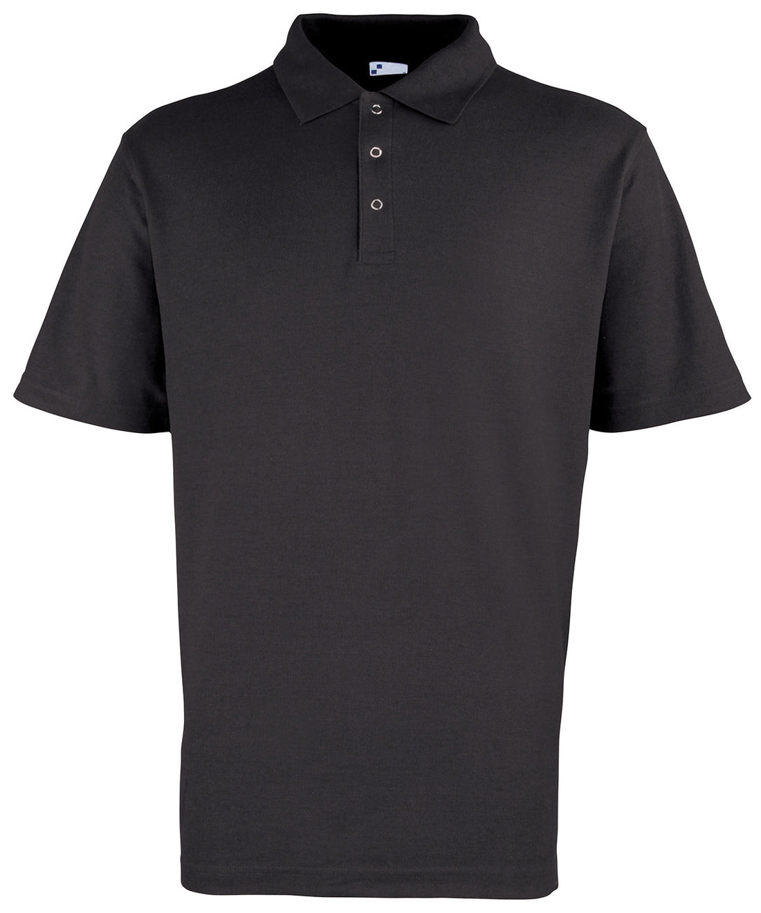 Studded polo in Black