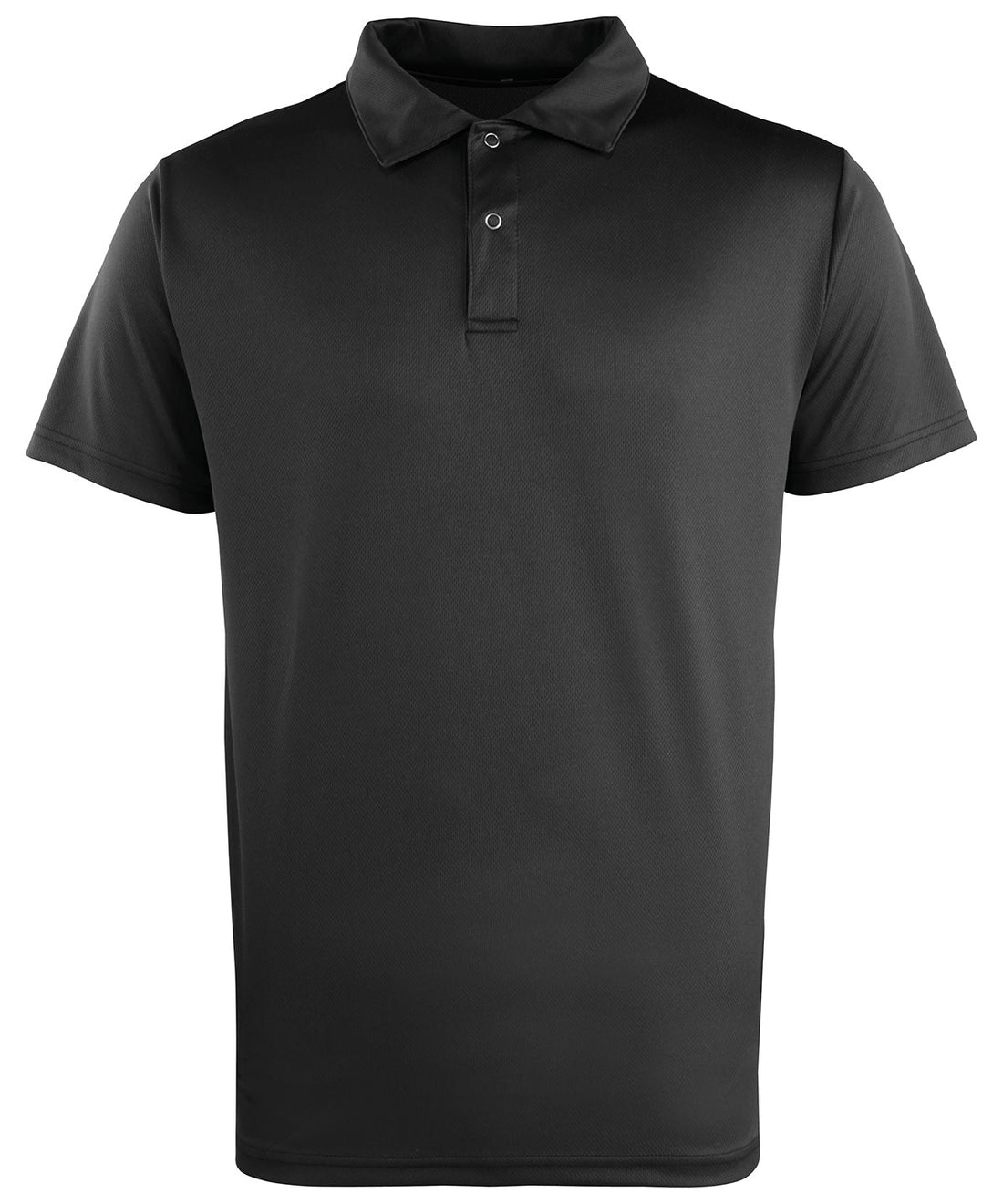 Coolchecker® studded polo in Black