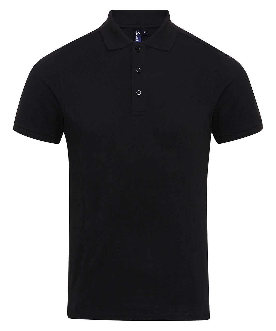 Coolchecker® plus piqué polo in Black