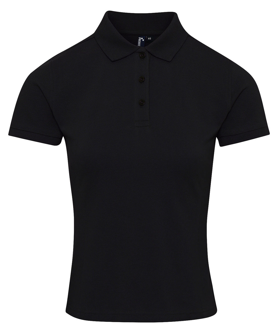Women's Coolchecker® plus piqué polo in Black
