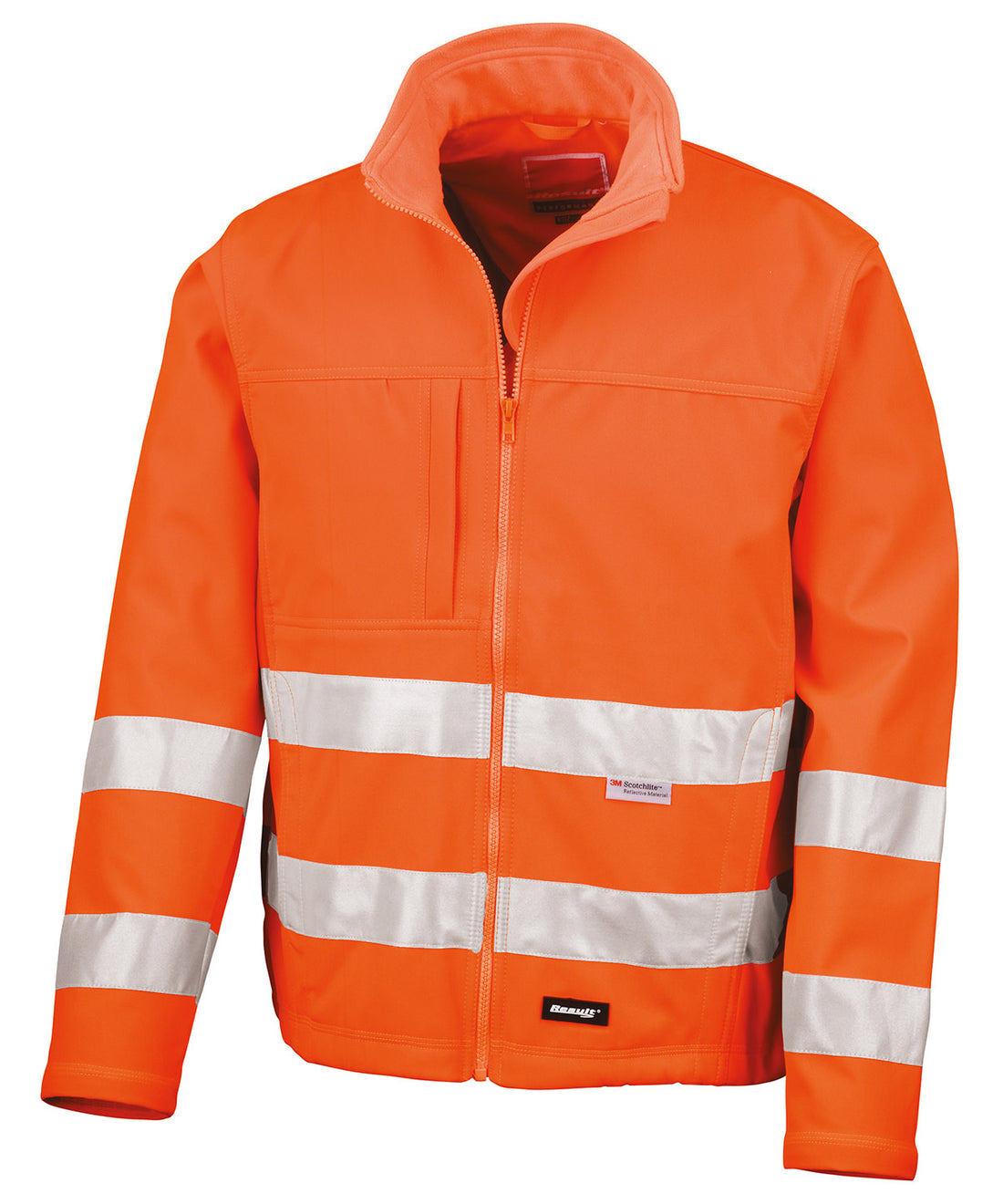 High-viz softshell jacket in Fluorescent Orange