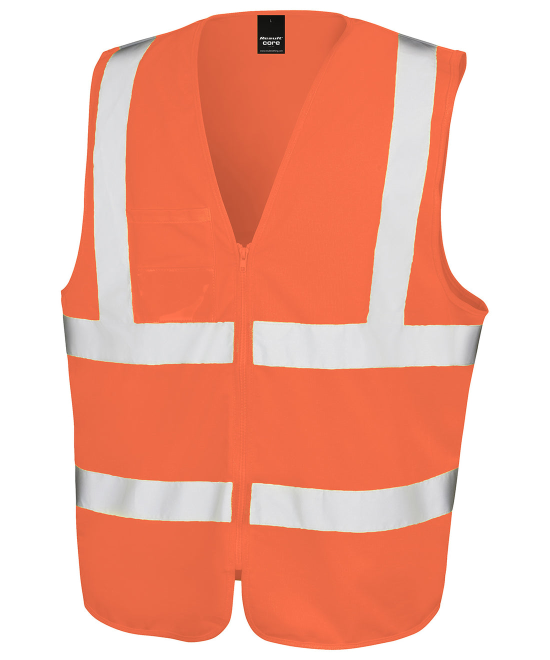 Core zip ID safety tabard in Orange
