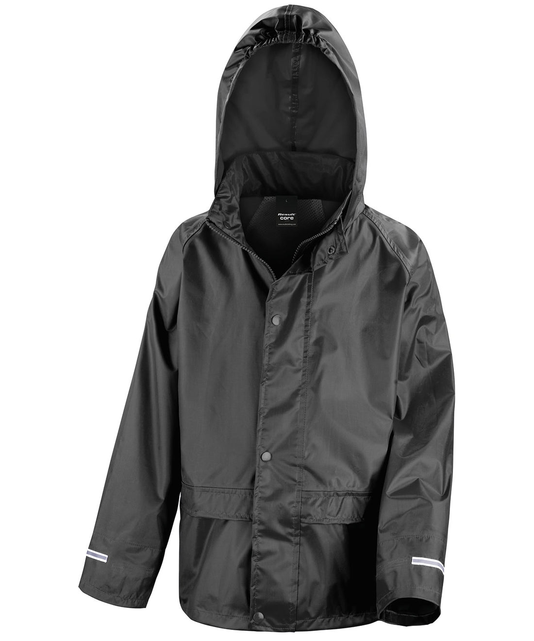 Core junior rain jacket in Black
