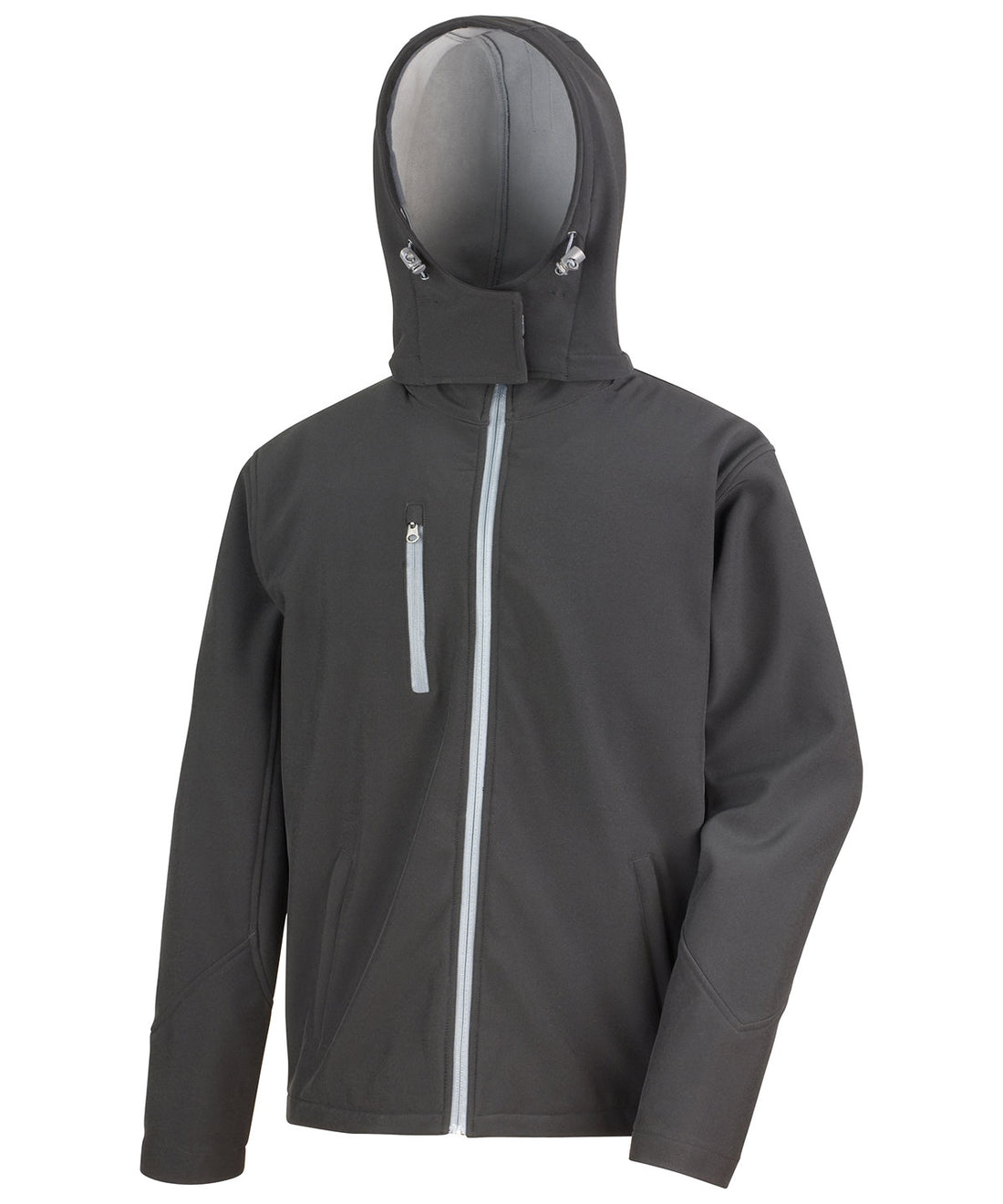 Core TX performance hooded softshell jacket in Black/Grey