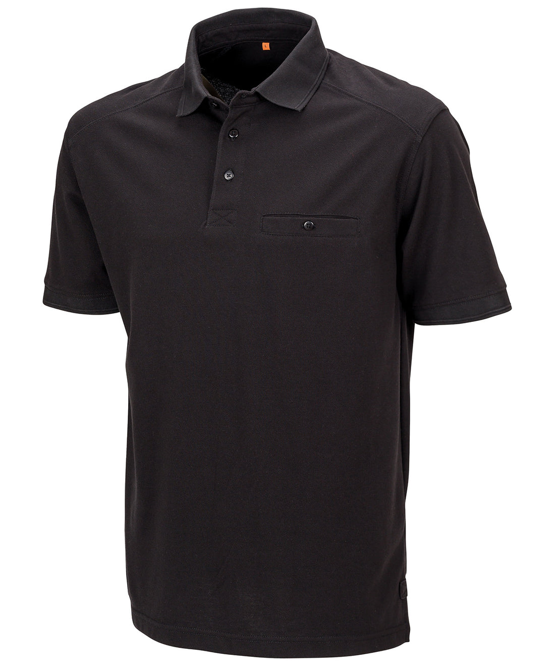 Work-Guard Apex pocket polo shirt in Black