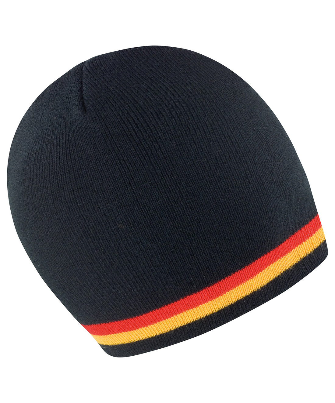 National beanie in Black/Red/Gold