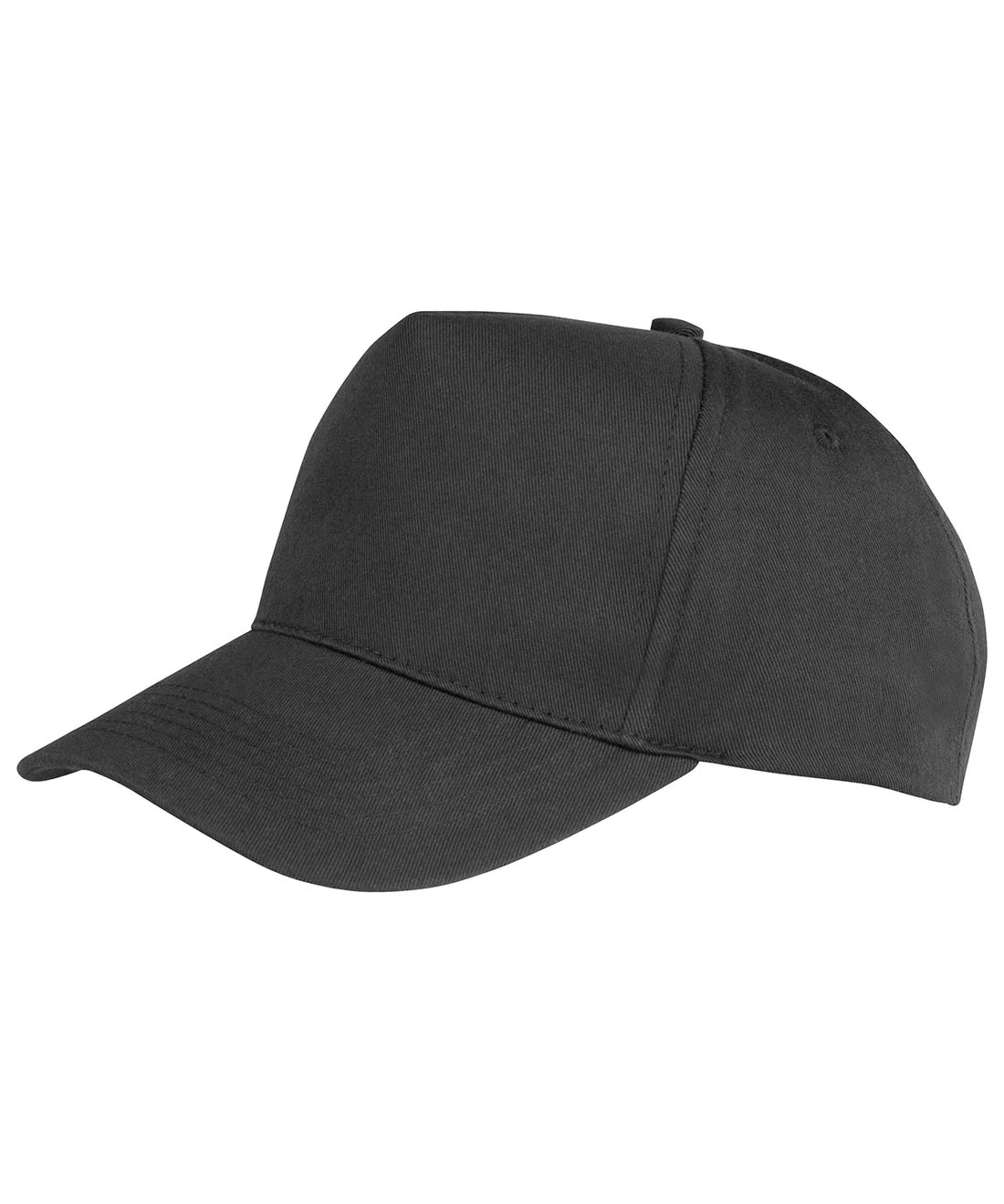 Boston junior 65/35 polycotton cap in Black