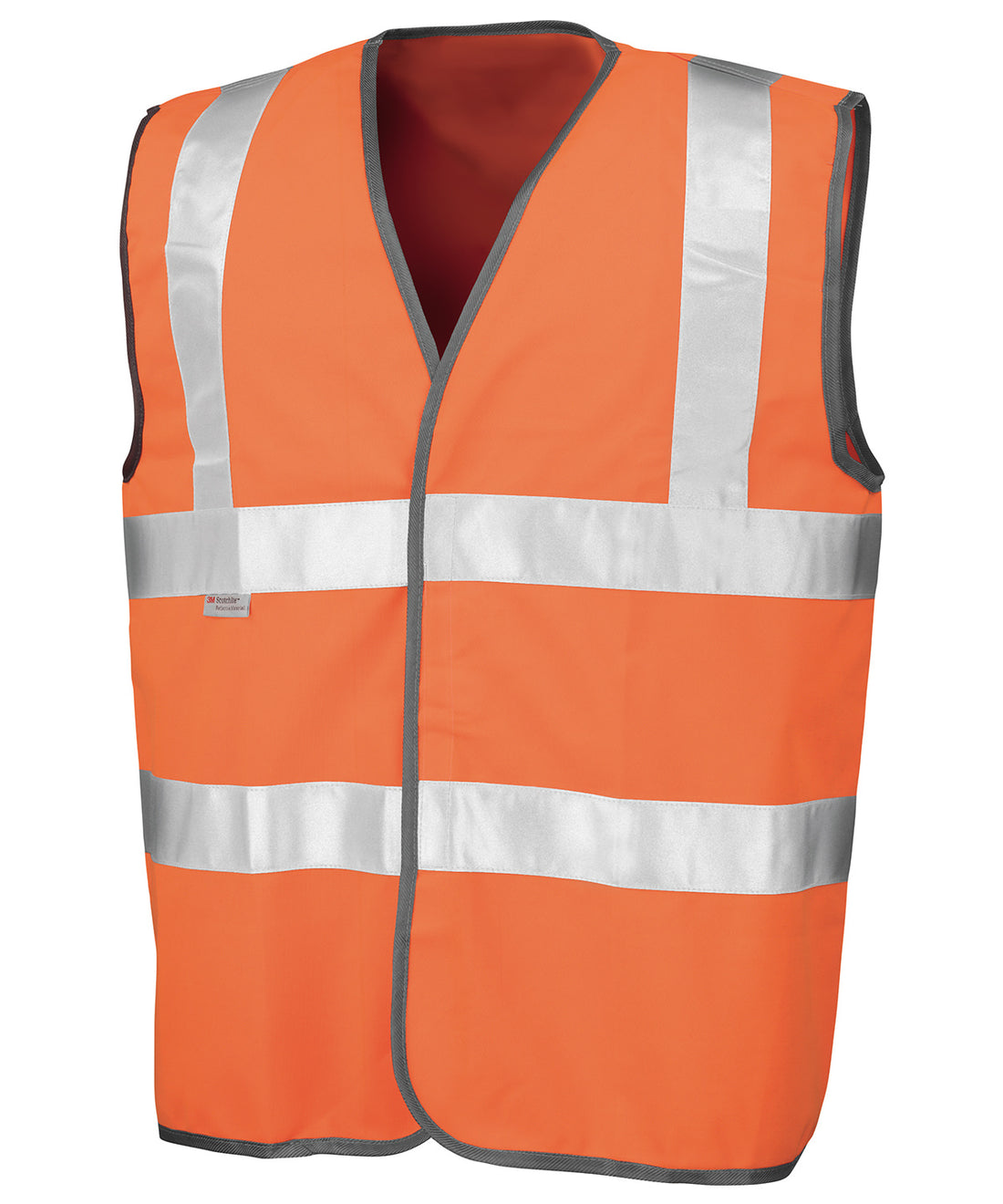 Safety high-viz vest in Fluorescent Orange