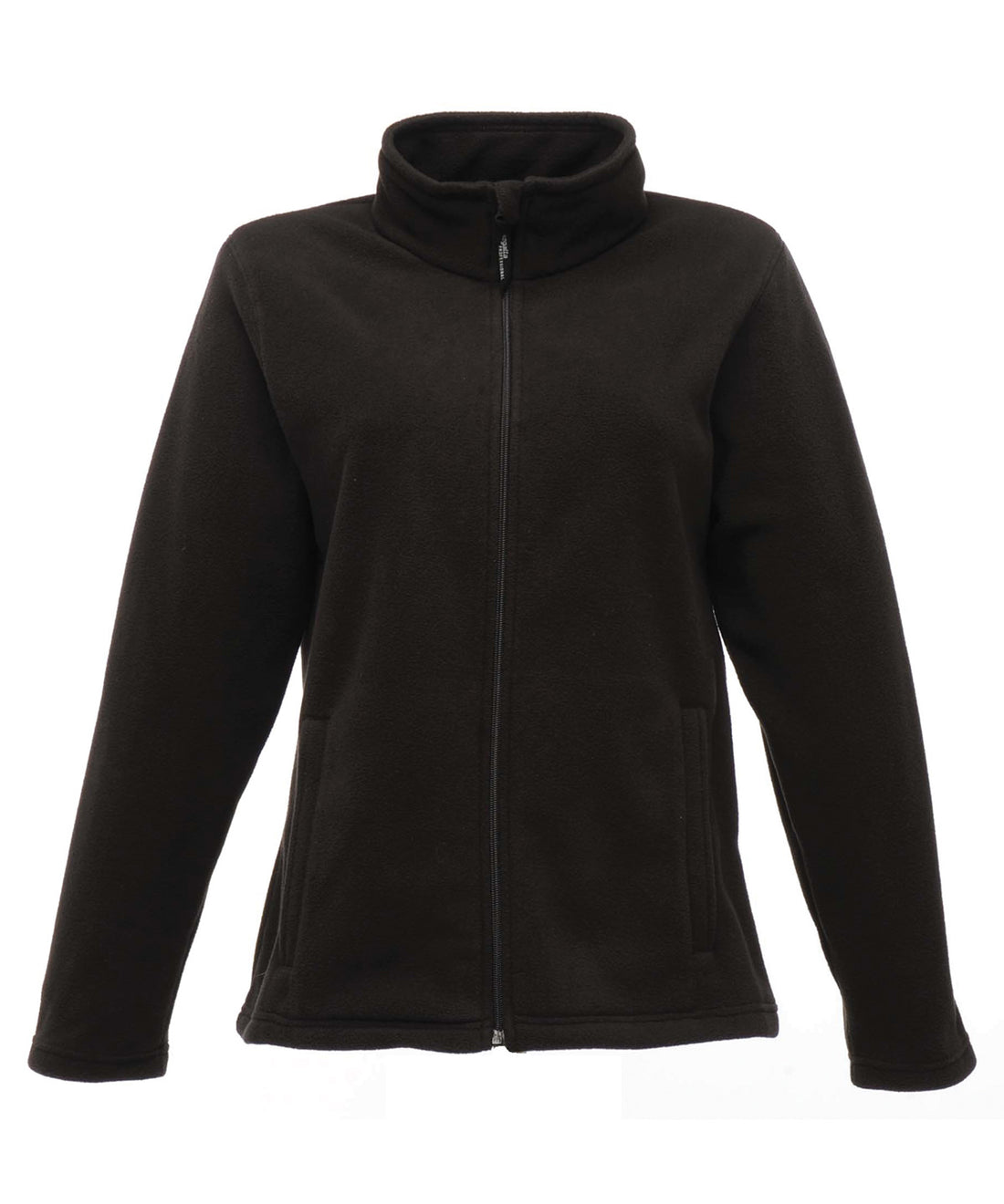 Women's full-zip microfleece in Black