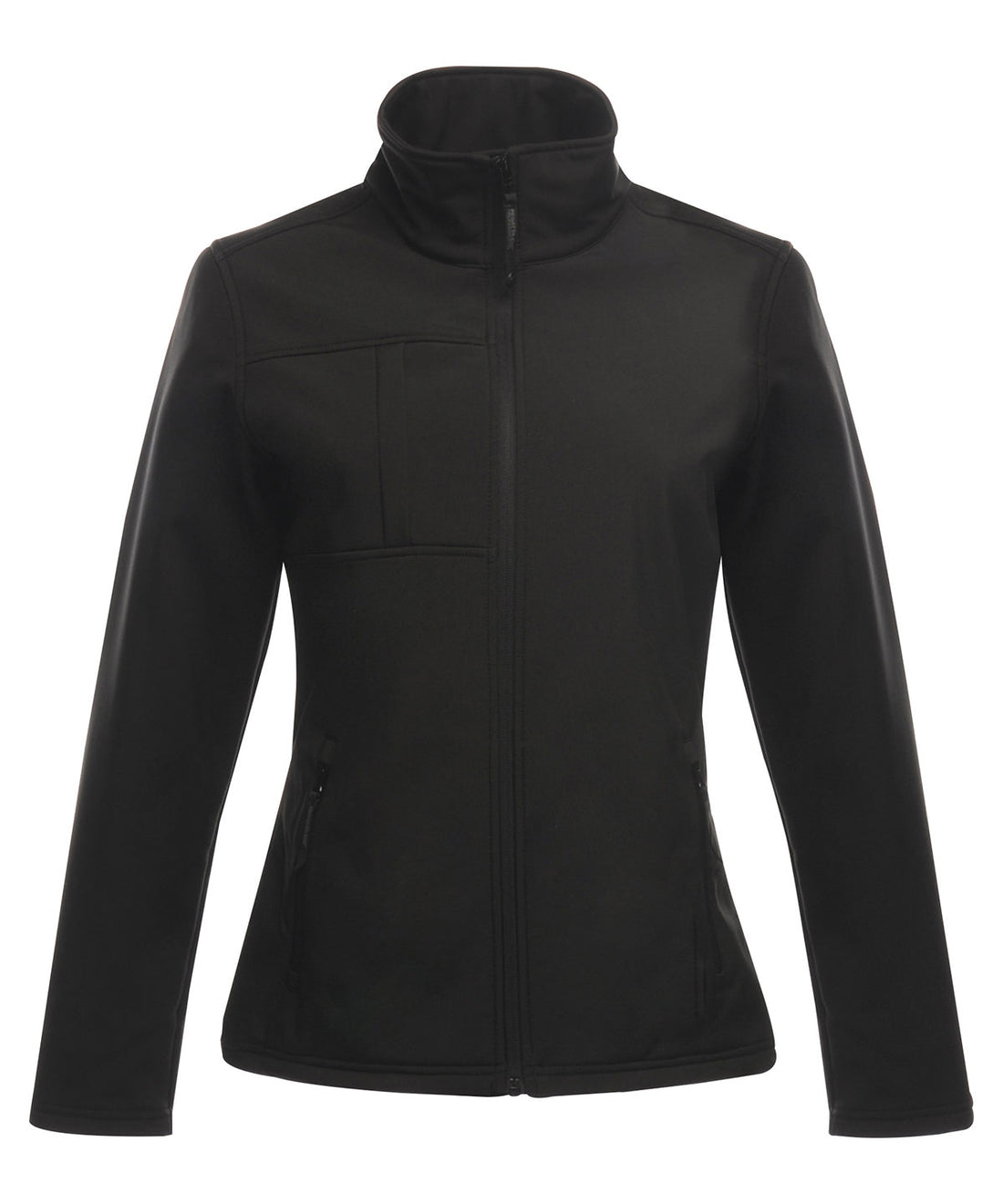 Women's Octagon II printable 3-layer membrane softshell in Black/Black