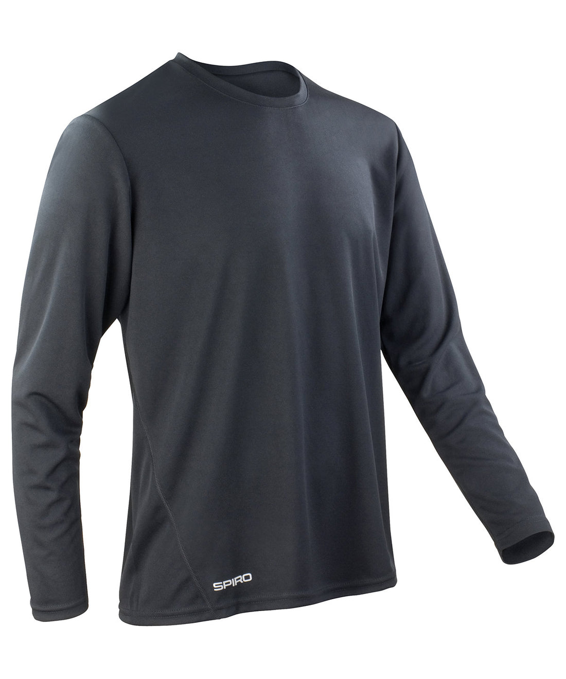 Spiro quick-dry long sleeve t-shirt in Black