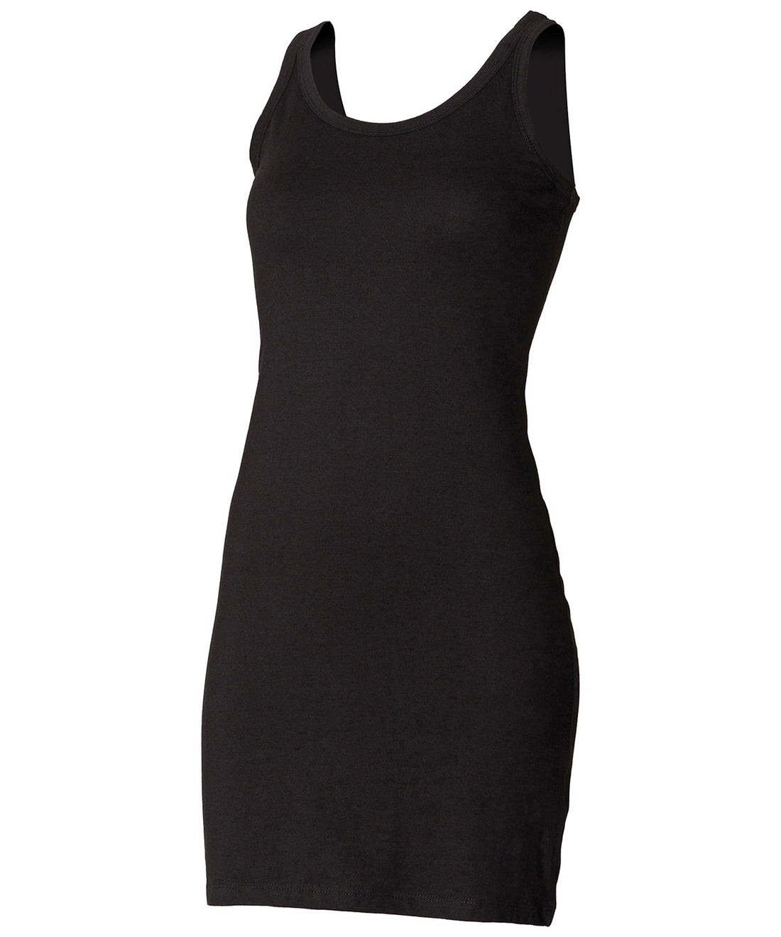 Extra long stretch tank in Black
