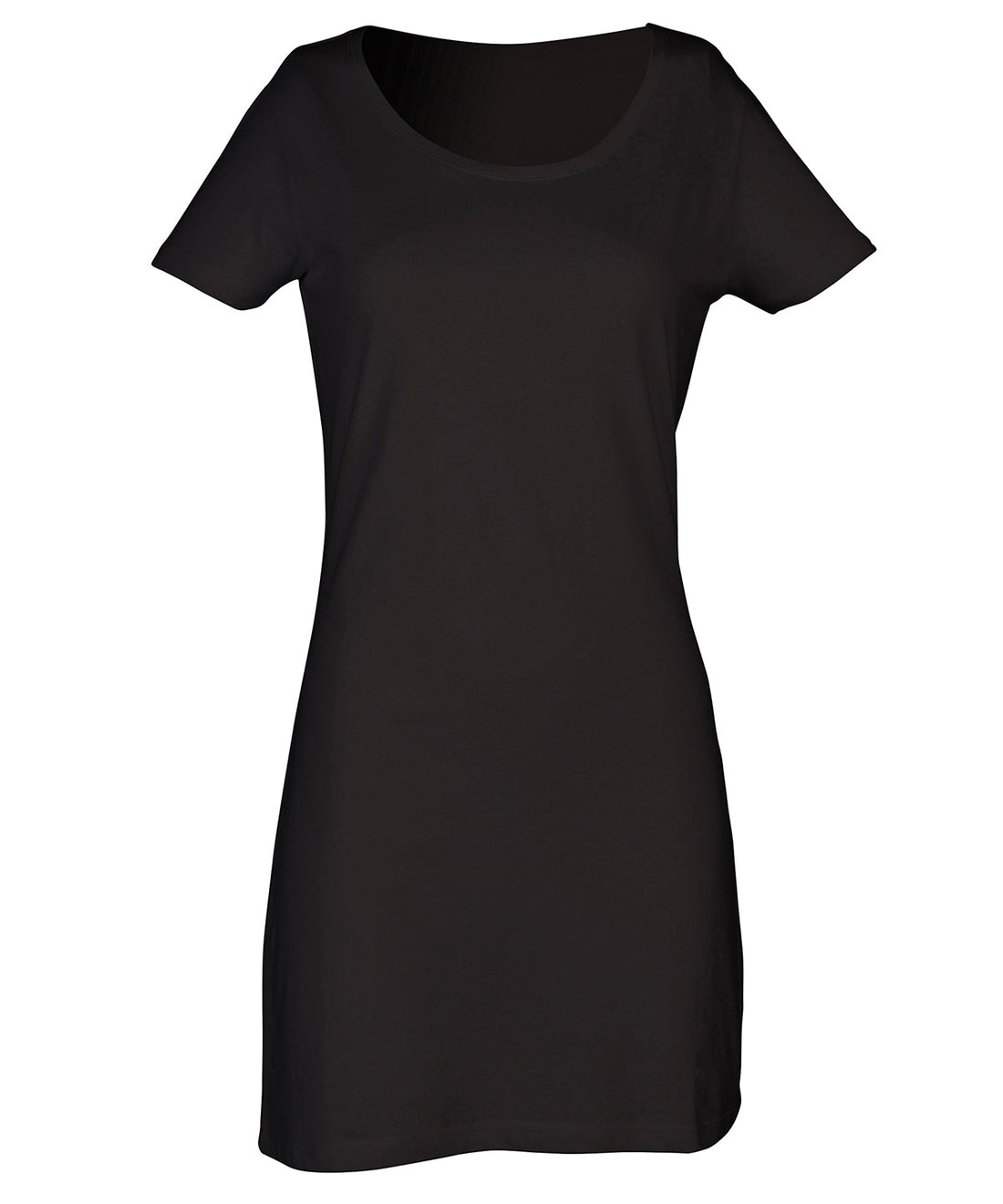 T-shirt dress in Black