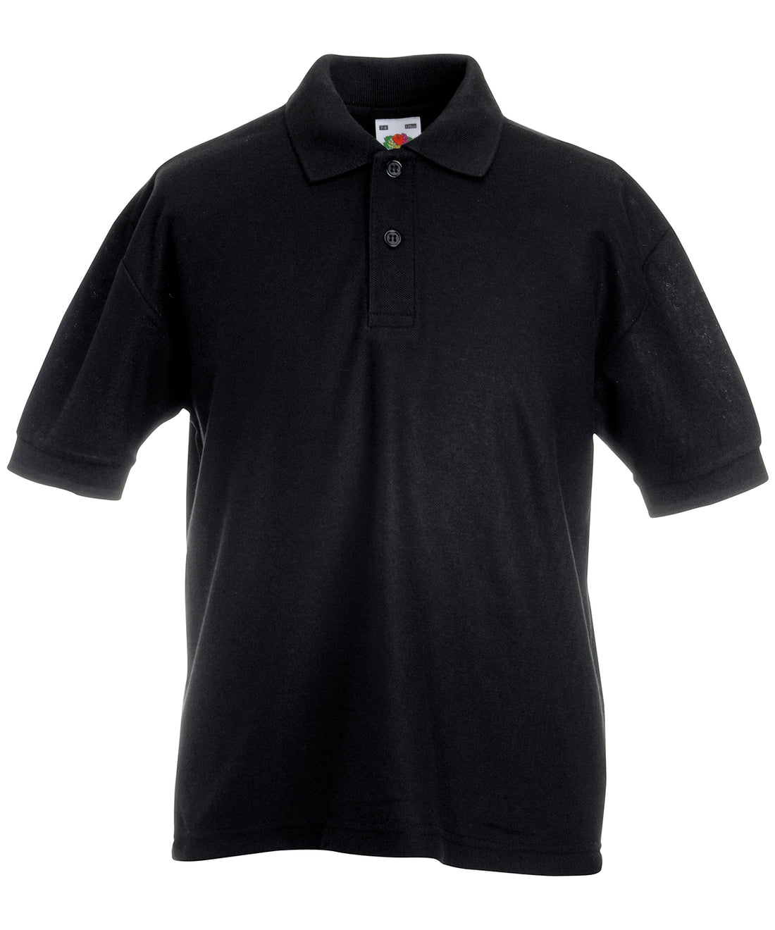 Kids 65/35 piqué polo in Black