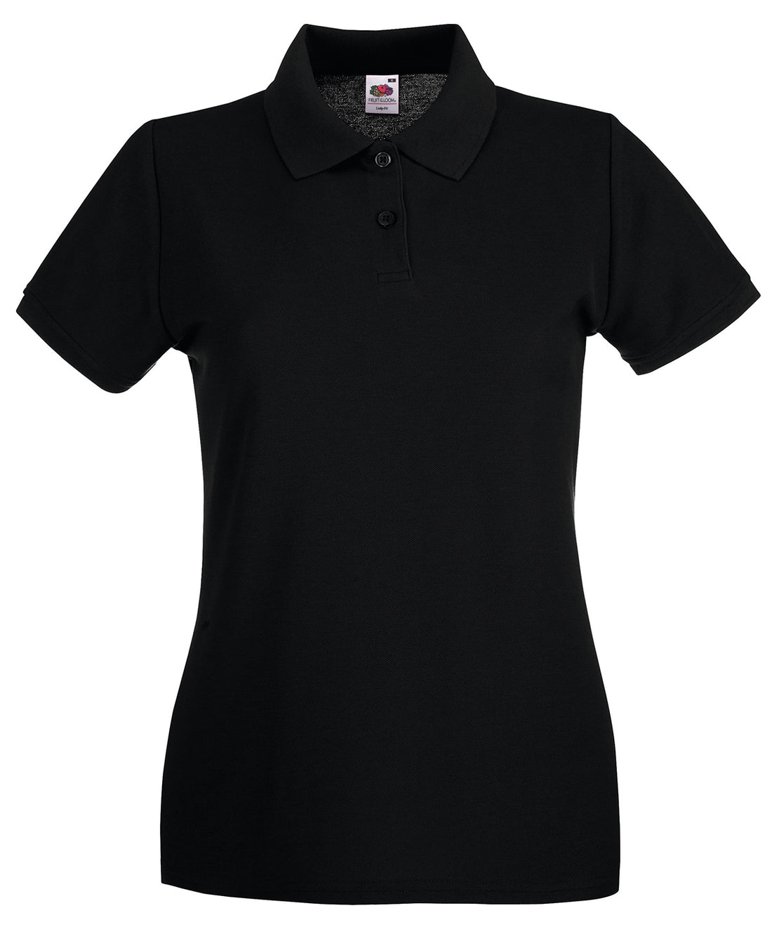 Women's premium polo in Black