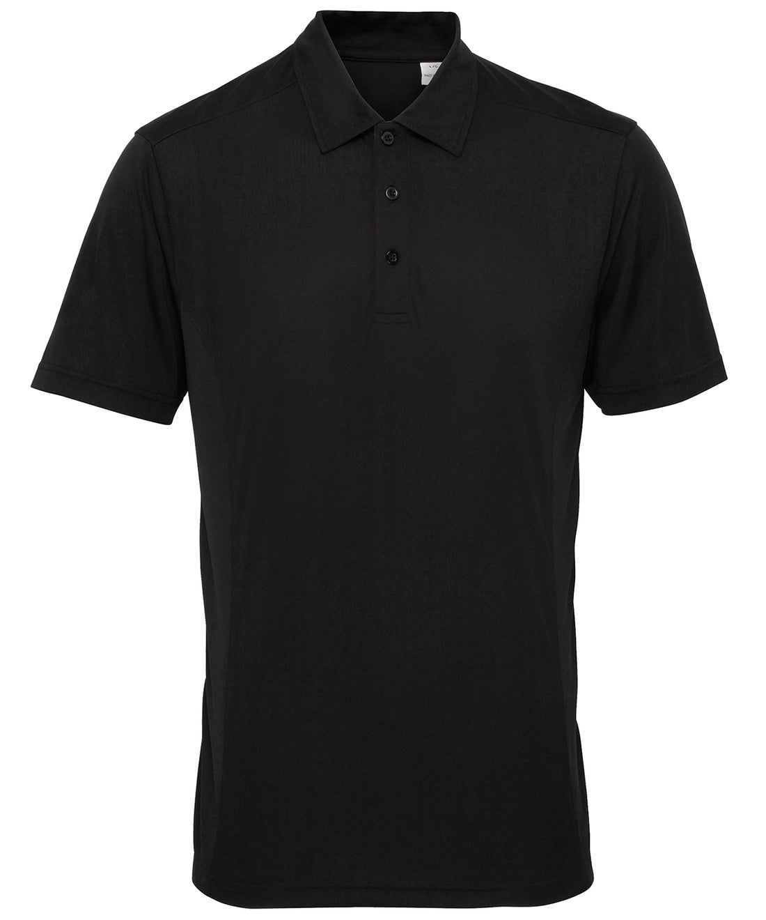 TriDri® panelled polo in Black