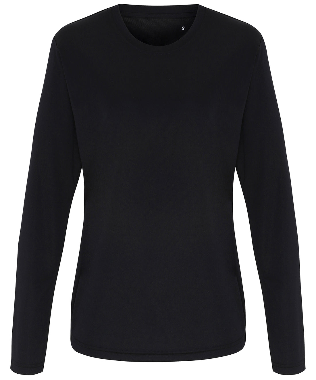 Women's TriDri® long sleeve performance t-shirt in Black