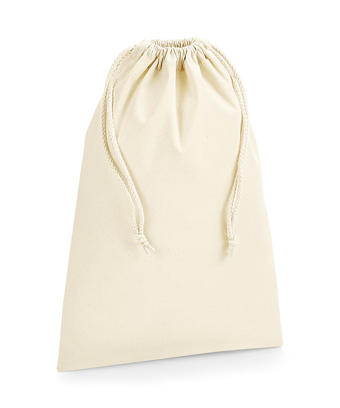 Organic premium cotton stuff bag in Natural