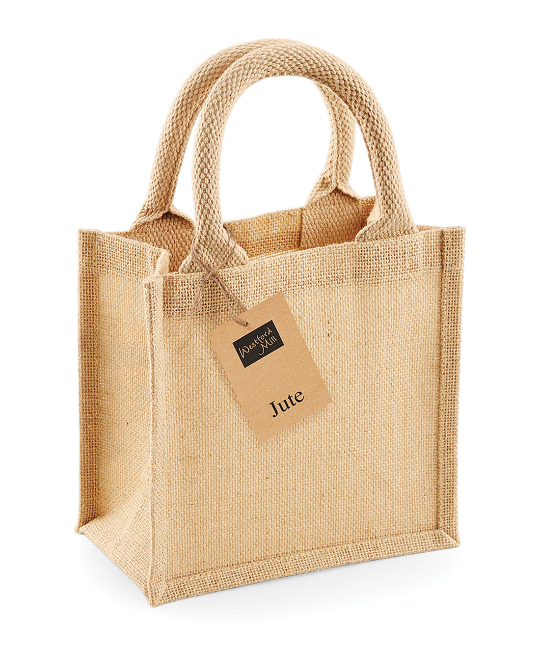 Jute petite gift bag in Natural
