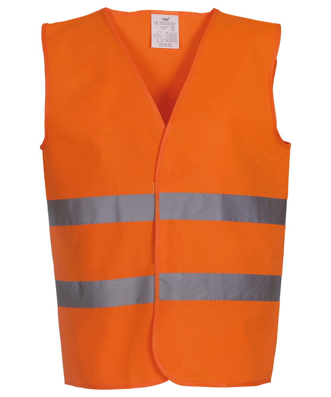 Hi-vis 2-band waistcoat (HVW102) in Orange