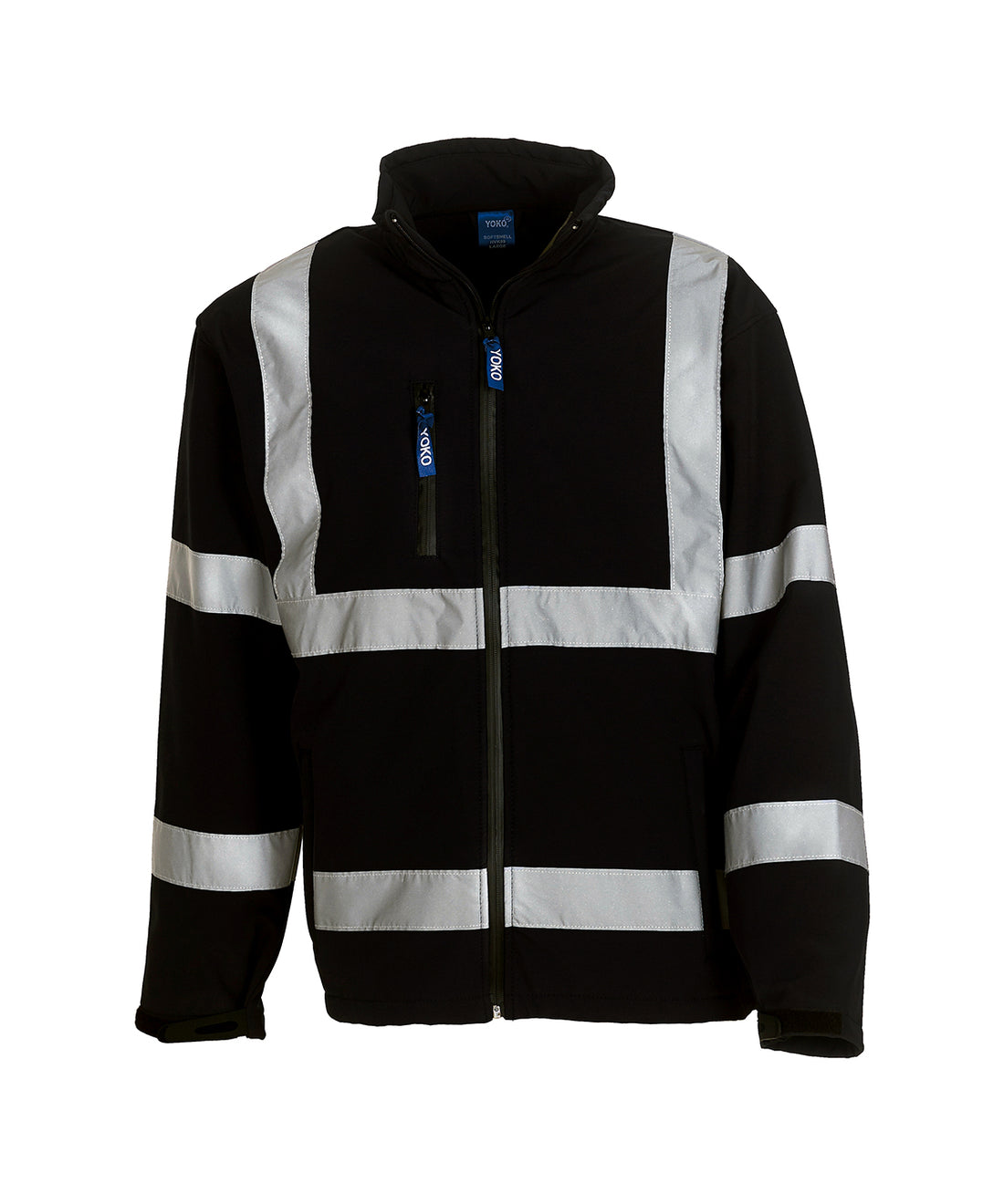 Hi-vis softshell jacket (HVK09) in Black